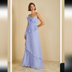 AMUR Cassy Pleated Gown